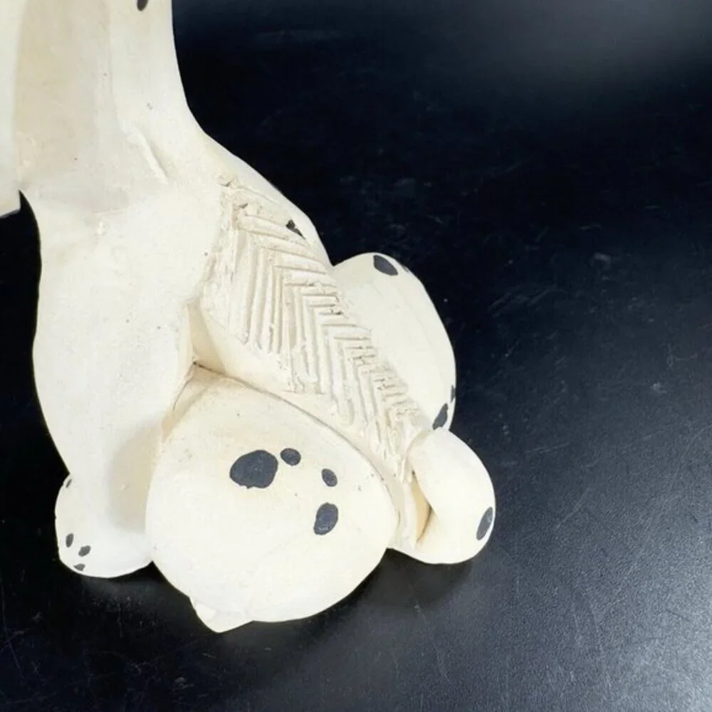 Artesania Rinconada Figurine Made In Uruguay Marked Whimsical Dalmatian Dog VTG‎